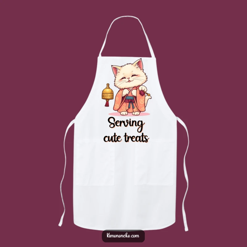 Funny Kawaii Cat Kimono Apron: Cook with Adorable Playfulness and Style