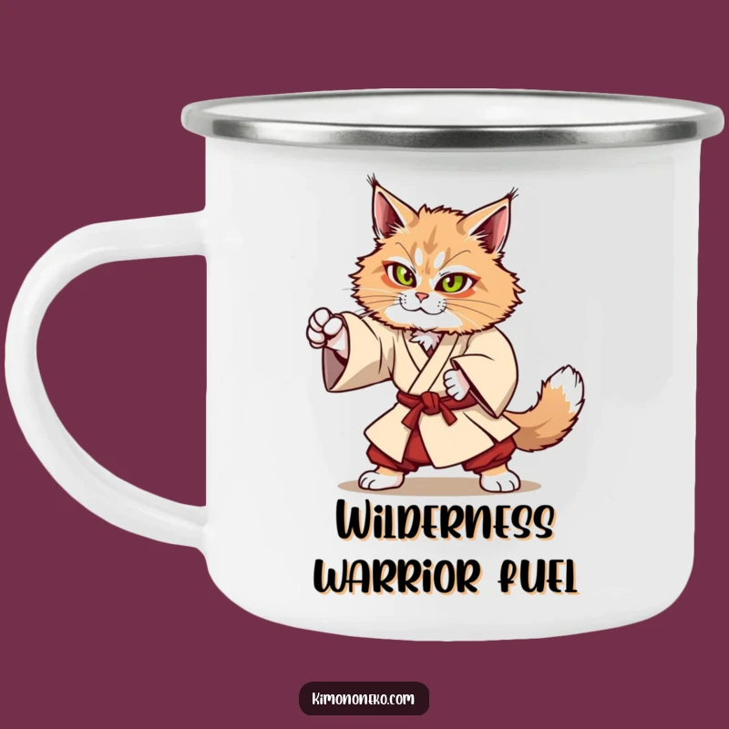 Funny Kawaii Maine Coon Mug - Outdoor Anime Adventure