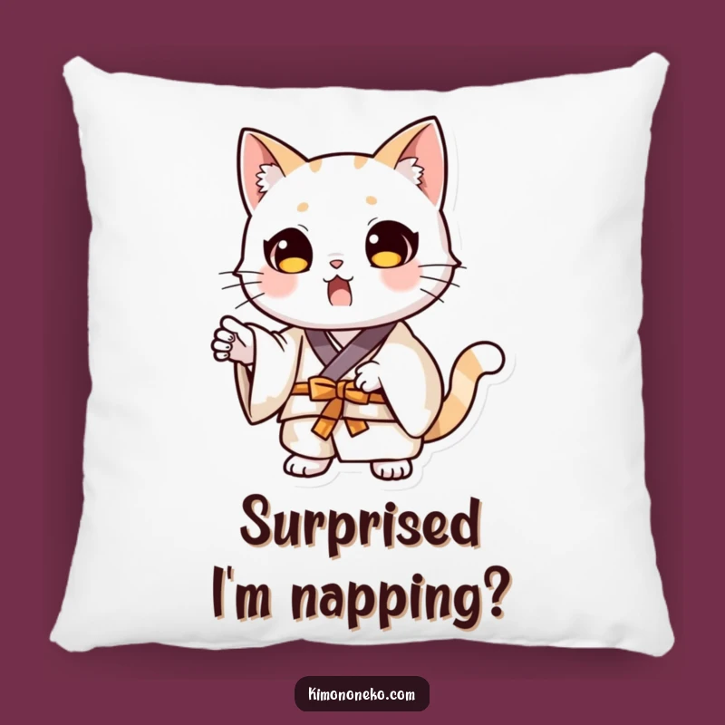 Cozy Cat Kimono Surprise Pillow: Dramatic Comfort and Smiles
