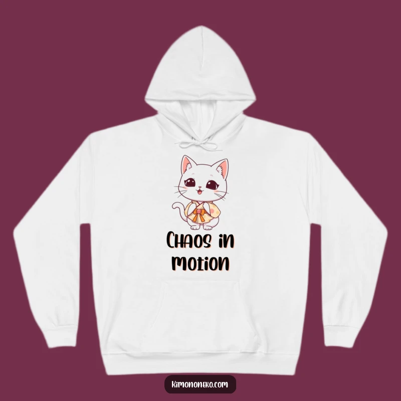 Funny Kawaii Cat Kimono Hoodie: Cozy Chaos, Warm Funny Gift