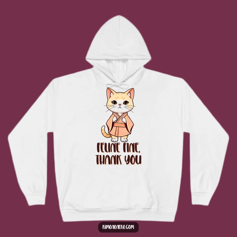Funny Kawaii Cat Kimono Hoodie: Confident Style, Cozy Warmth, Awesome Gift