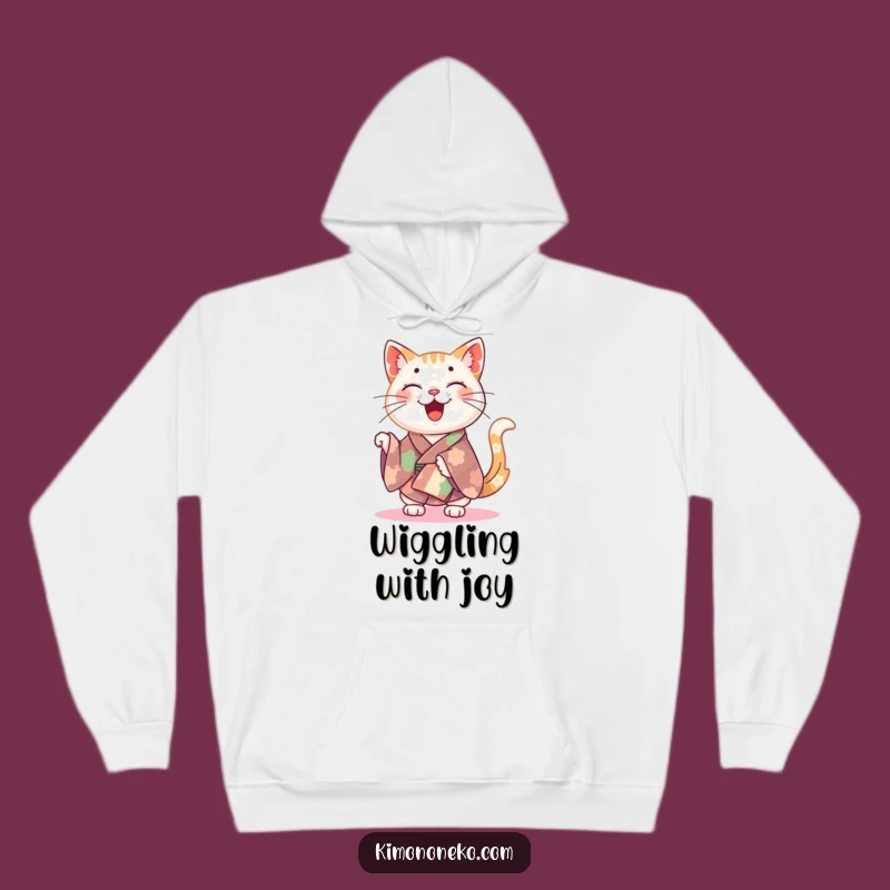 Funny Happy Cat Kimono Hoodie - Cozy Comfort, Tail-Wagging Fun!