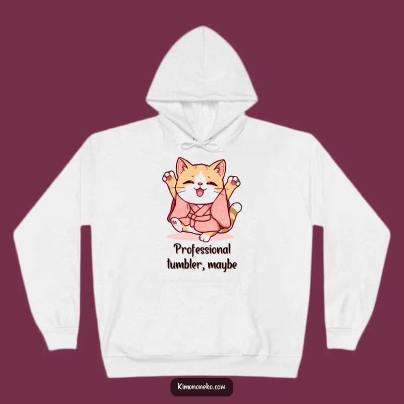 Funny Kawaii Cat Kimono Hoodie: Cozy Clumsy Fun, Whimsical Warmth, Gift Idea