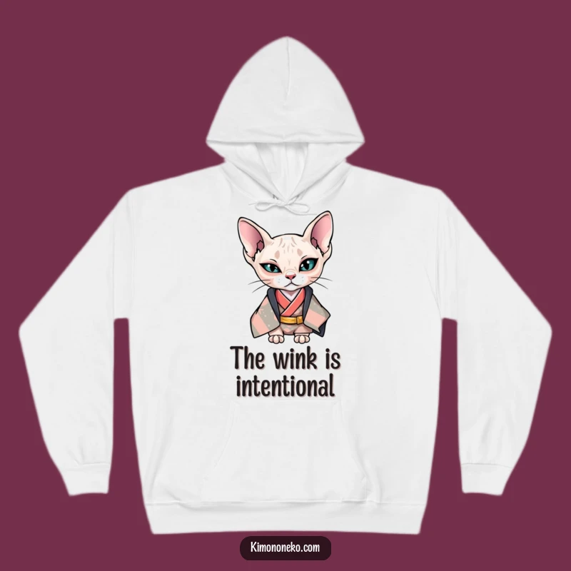 Funny Kawaii Sphynx Cat Kimono Hoodie - Cool Anime Gift