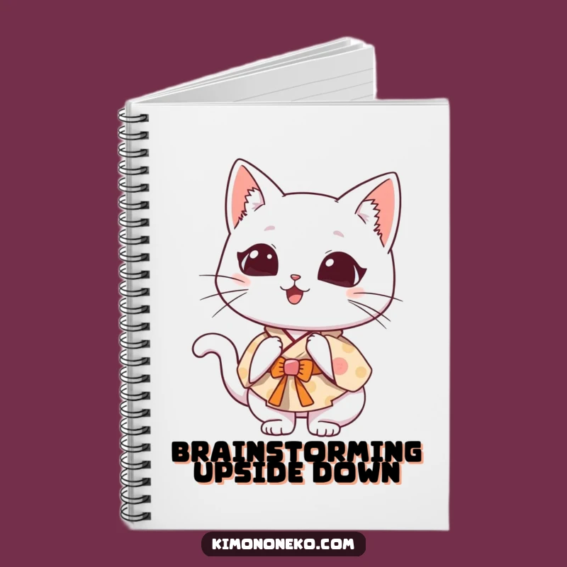 Funny Kawaii Cat Kimono Notebook: Clumsy Notes, Whimsical Funny Gift