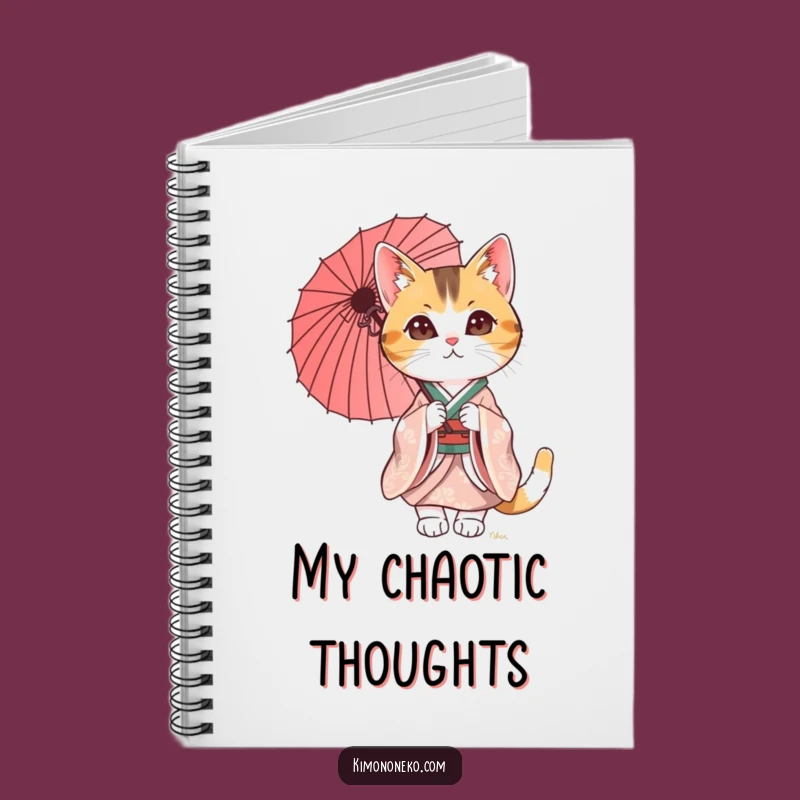 Funny Calico Cat Kimono Notebook: Jot Down Ideas with Flair!