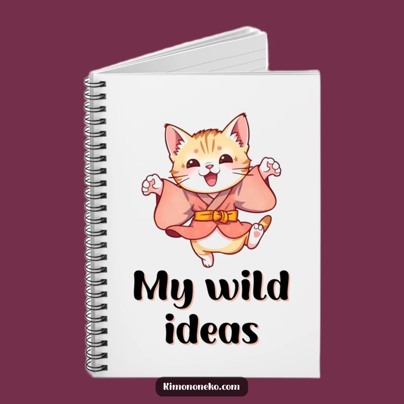 Funny Kitten Kimono Notebook: Playful Journal, Perfect Energetic Gift