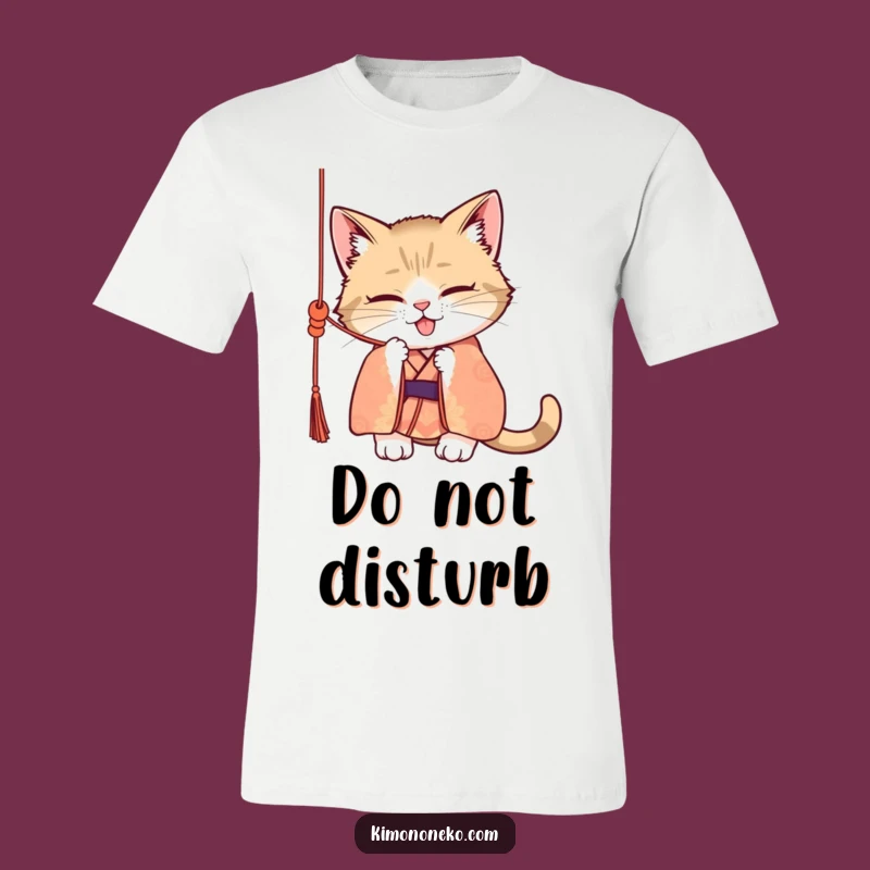 Funny Mischievous Cat Kimono T-Shirt - Adorable & Playful