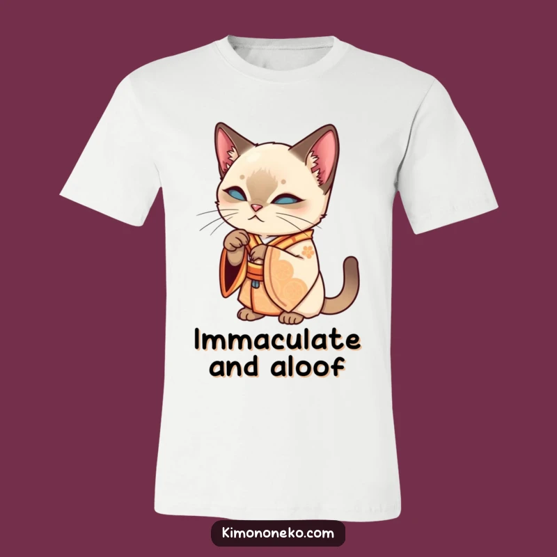 Funny Siamese Cat Kimono T-Shirt - Elegant Pampering Style!