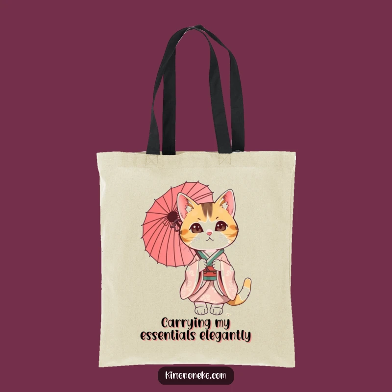 Funny Calico Cat Kimono Tote Bag: Carry Your Essentials with Style!
