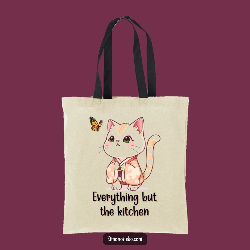 Funny Surprised Cat Kimono Tote Bag - Carry Your Laughter