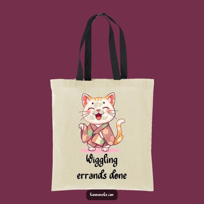 Funny Happy Cat Kimono Tote Bag - Carry Your Joy Everywhere!