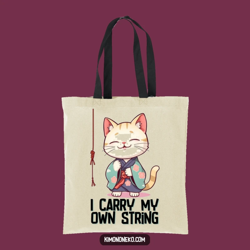 Funny Kawaii Cat Kimono Tote Bag: Playful Kitty Shopper, Stylish and Hilarious Gift